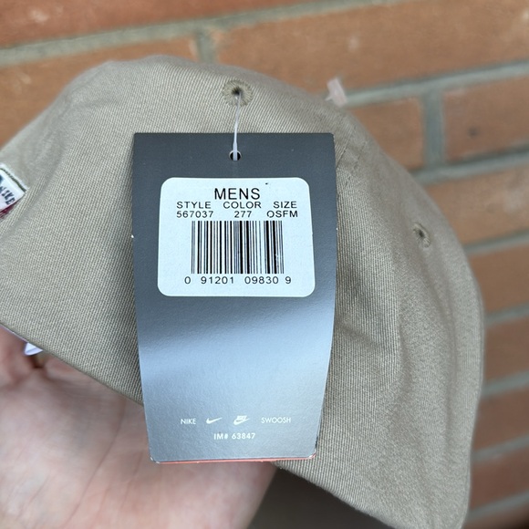 Vintage Nike Center Swoosh Hat / Y2K / New / Beige - Picture 6 of 6